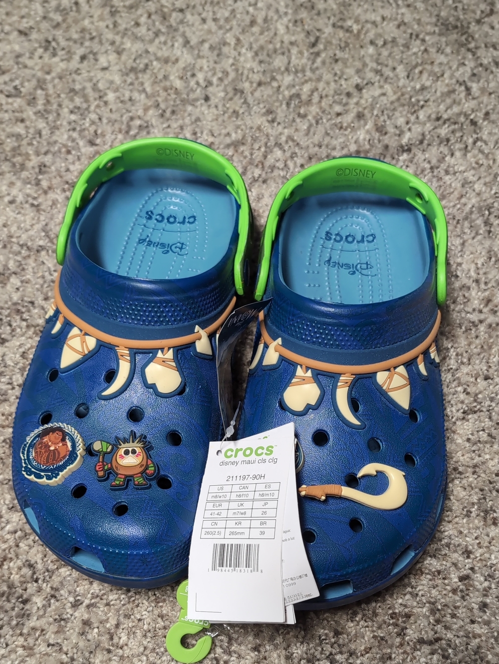 CROCS Blue Disney Moana Crocs With Jibbitz Charms